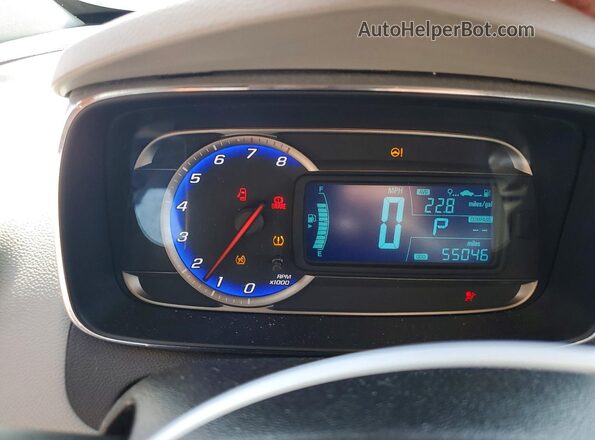 3GNCJPSB6GL239090 2016 CHEVROLET TRAX Белый Вид щитка приборов