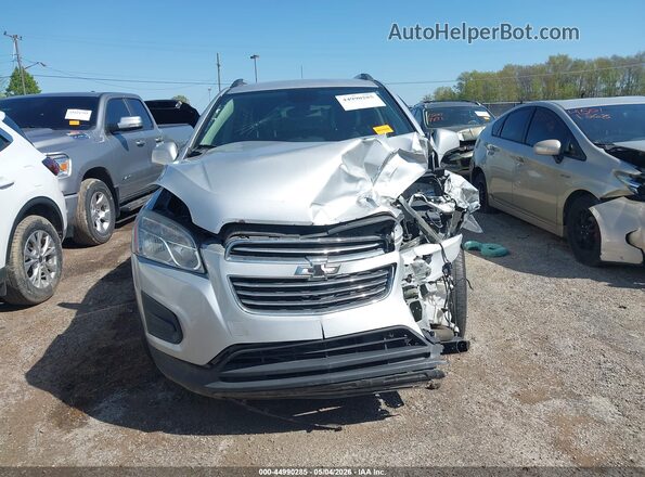 3GNCJPSB7GL270414 2016 CHEVROLET TRAX Silver წინა პანელის ხედი