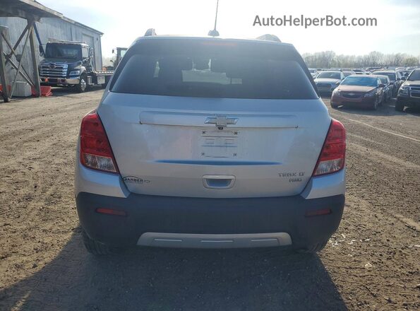 3GNCJPSB8GL149181 2016 CHEVROLET TRAX Silver Rear view