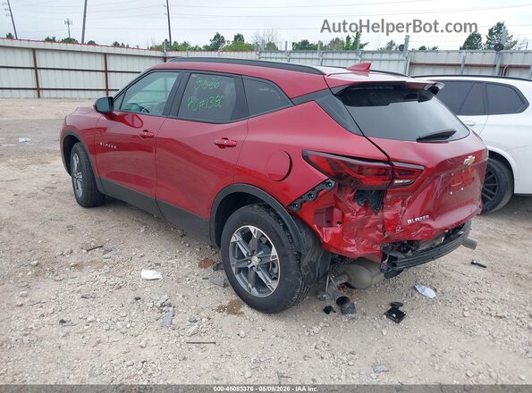 3GNKBCR41PS129627 2023 CHEVROLET BLAZER Red უკანა მარცხენა
