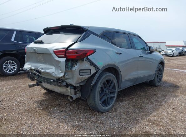 3GNKBCR42PS148283 2023 CHEVROLET BLAZER Gray Trasero derecho
