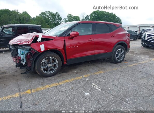 3GNKBCR42RS284853 2024 CHEVROLET BLAZER Red Առջևի ձախ երեք քառորդ տեսարան