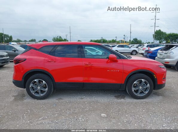 3GNKBCR47PS170425 2023 CHEVROLET BLAZER Red Rear interior view