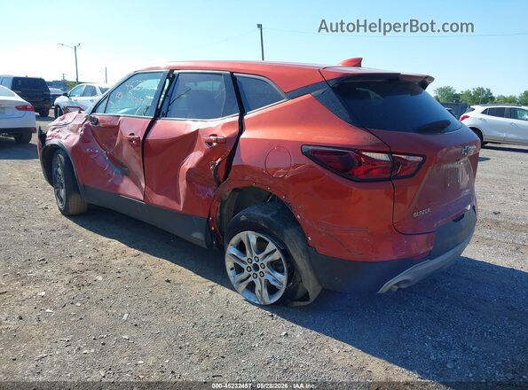 3GNKBCR48MS574555 2021 CHEVROLET BLAZER Orange Задня ліва чверть