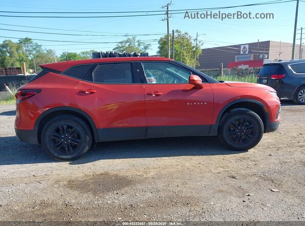 3GNKBCR48MS574555 2021 CHEVROLET BLAZER Orange Вид задньої частини салону