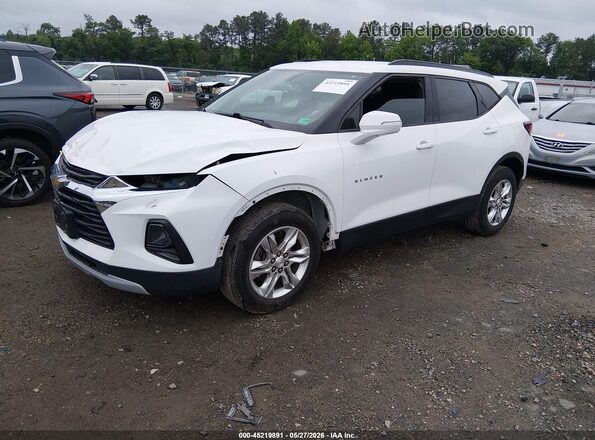 3GNKBCRS4LS694821 2020 CHEVROLET BLAZER White Vista tres cuartos delantera izquierda