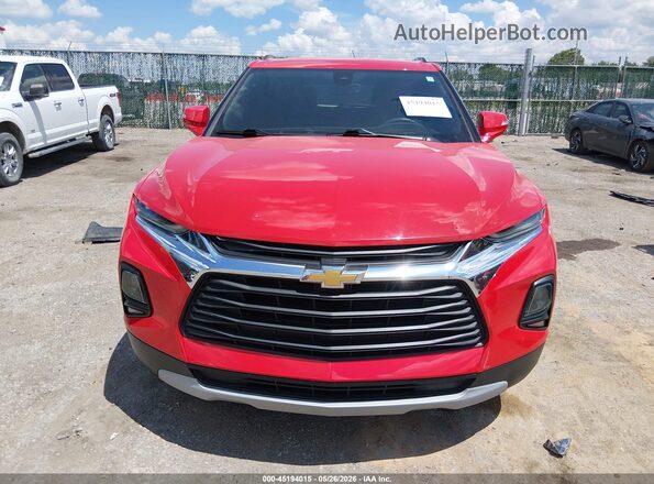 3GNKBCRS8MS554613 2021 CHEVROLET BLAZER Red ხელსაწყოთა პანელის ხედი