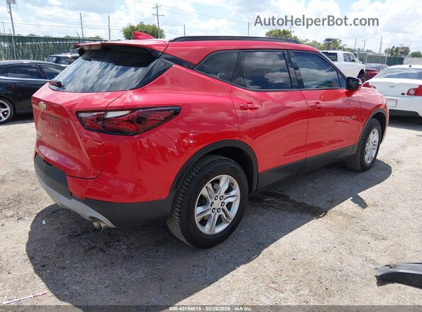 3GNKBCRS8MS554613 2021 CHEVROLET BLAZER Red უკანა მარჯვენა