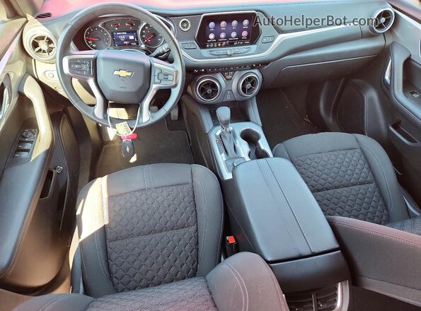 3GNKBCRS9MS557598 2021 CHEVROLET BLAZER Red Вид панелі приладів