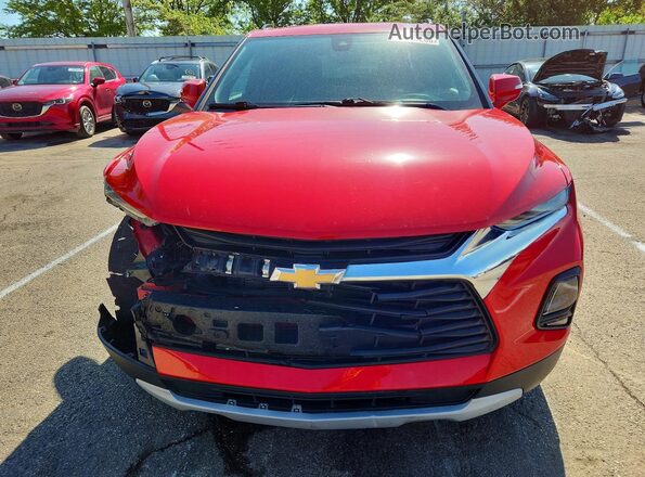 3GNKBCRS9MS557598 2021 CHEVROLET BLAZER Red Вид спереду