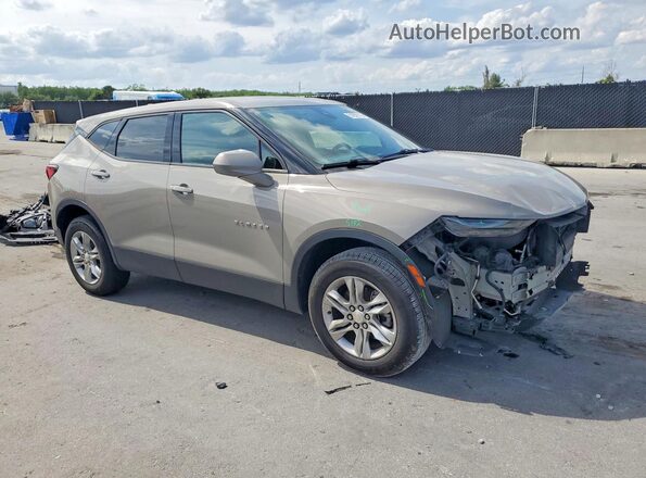 3GNKBCRSXMS504943 2021 CHEVROLET BLAZER Gray Front right