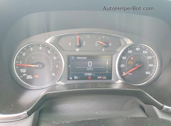 3GNKBCRSXMS504943 2021 CHEVROLET BLAZER Gray Instrument cluster view