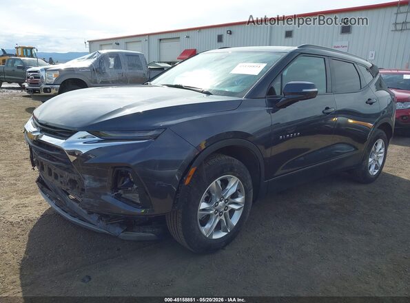 3GNKBDR44NS180915 2022 CHEVROLET BLAZER Gray წინა მარცხენა ხედი სამი მეოთხედიდან