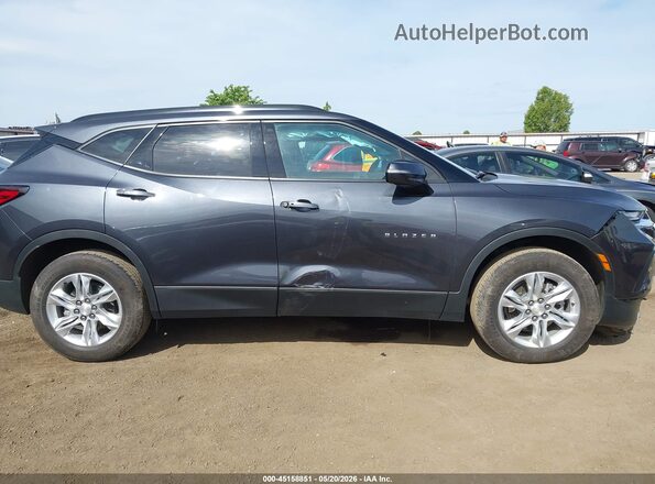 3GNKBDR44NS180915 2022 CHEVROLET BLAZER Gray უკანა სალონის ხედი