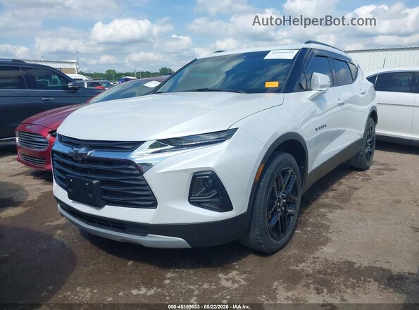 3GNKBDR48NS223491 2022 CHEVROLET BLAZER White Առջևի ձախ երեք քառորդ տեսարան