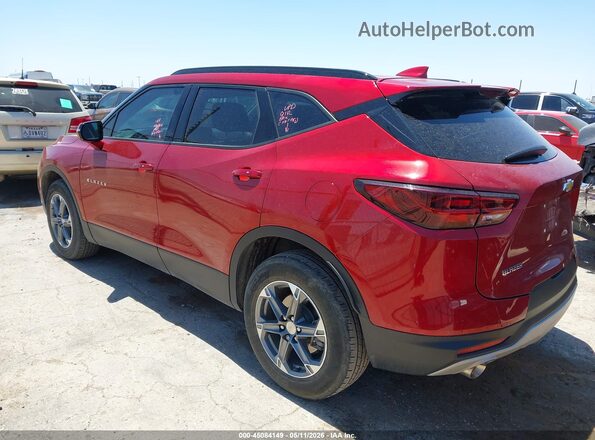 3GNKBDR4XPS175088 2023 CHEVROLET BLAZER Red Trasero izquierdo