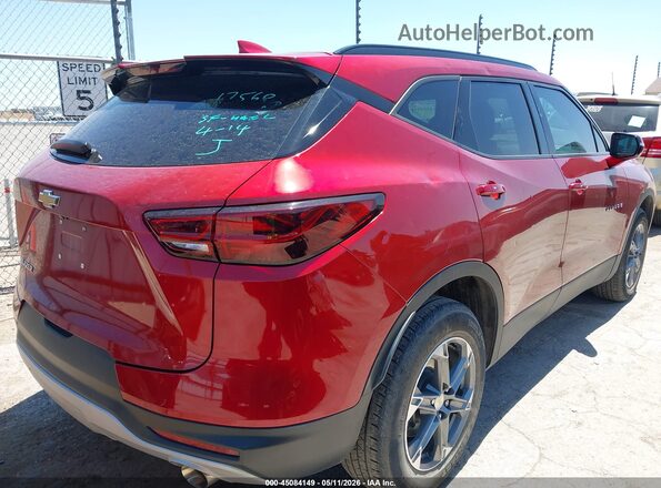3GNKBDR4XPS175088 2023 CHEVROLET BLAZER Red Trasero derecho