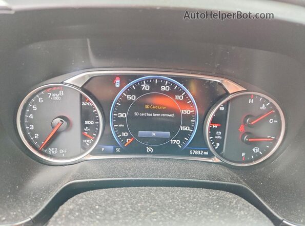 3GNKBERS0KS667447 2019 CHEVROLET BLAZER Red Вид щитка приладів