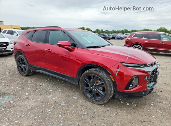 3GNKBERS0KS667447 2019 CHEVROLET BLAZER Red Передня права чверть