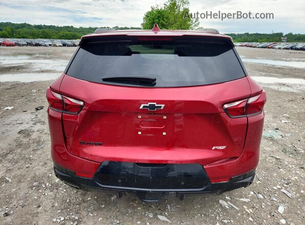 3GNKBERS0KS667447 2019 CHEVROLET BLAZER Red Вид ззаду