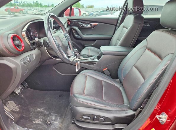 3GNKBERS0KS667447 2019 CHEVROLET BLAZER Red Вид салону спереду