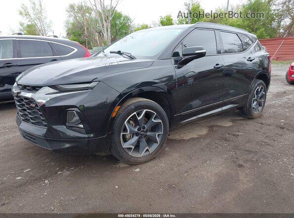 3GNKBERS0KS692803 2019 CHEVROLET BLAZER Черный Передняя левая четверть