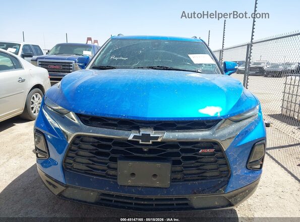 3GNKBERS0LS650908 2020 CHEVROLET BLAZER Blue წინა პანელის ხედი
