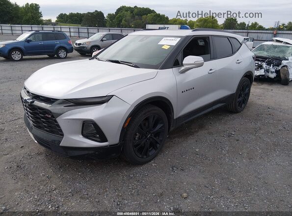 3GNKBERS4MS518090 2021 CHEVROLET BLAZER Silver Front left
