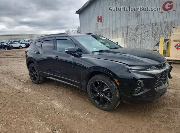 3GNKBERS4MS581366 2021 CHEVROLET BLAZER Black Передня права чверть