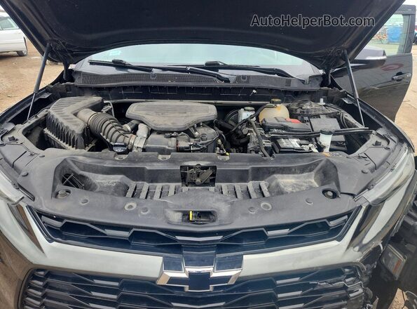3GNKBERS4MS581366 2021 CHEVROLET BLAZER Black Вид підкапотного простору