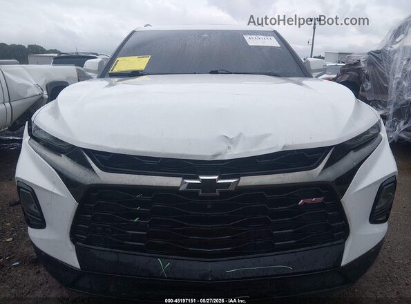 3GNKBERS6KS644531 2019 CHEVROLET BLAZER White Widok zestawu wskaźników
