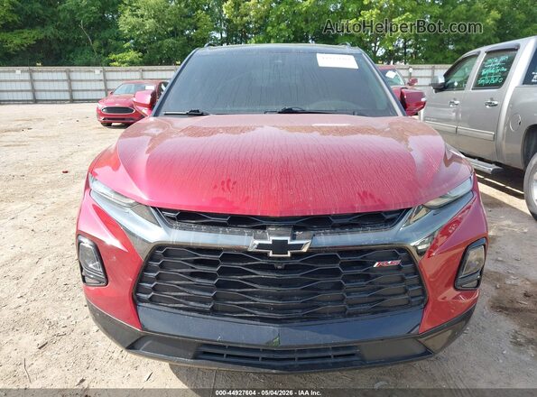 3GNKBERS7NS164499 2022 CHEVROLET BLAZER Red ხელსაწყოთა პანელის ხედი
