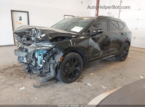 3GNKBERS8LS723328 2020 CHEVROLET BLAZER Black Առջևի ձախ երեք քառորդ տեսարան