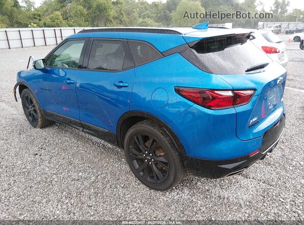 3GNKBERS9MS530512 2021 CHEVROLET BLAZER Blue Задня ліва чверть