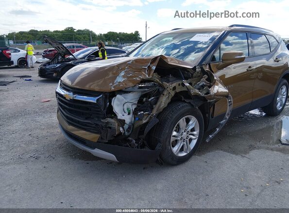 3GNKBGRS1KS613974 2019 CHEVROLET BLAZER Brown Вид спереду