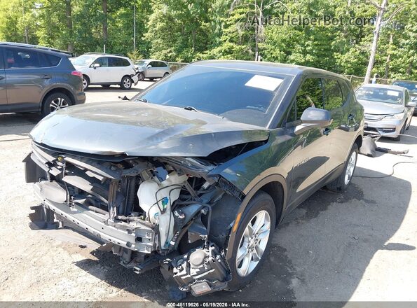 3GNKBGRS1KS642343 2019 CHEVROLET BLAZER Green Առջևի ձախ երեք քառորդ տեսարան