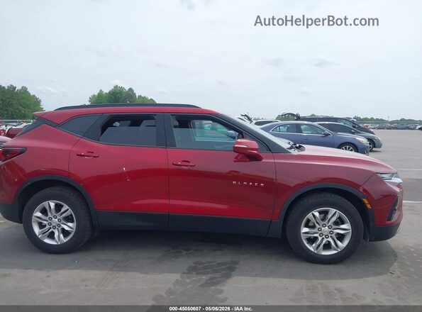 3GNKBGRS3KS670970 2019 CHEVROLET BLAZER Burgundy Вид задньої частини салону