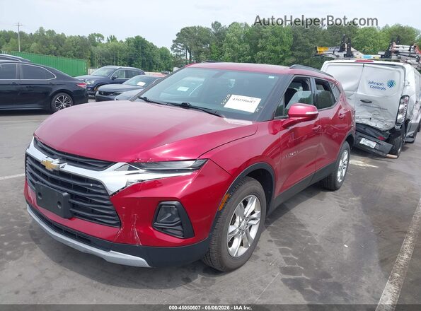 3GNKBGRS3KS670970 2019 CHEVROLET BLAZER Burgundy Передня ліва чверть