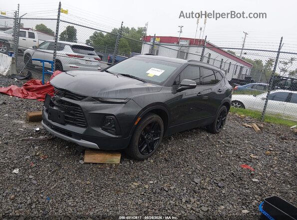 3GNKBGRS8KS689319 2019 CHEVROLET BLAZER LT2 AWD Gray Przód lewy