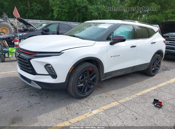 3GNKBHR49PS224479 2023 CHEVROLET BLAZER White წინა მარცხენა ხედი სამი მეოთხედიდან