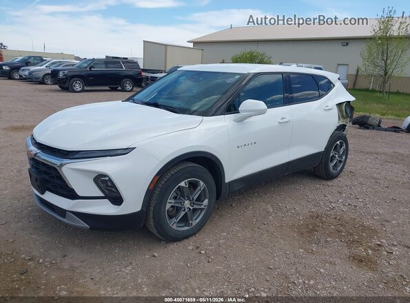 3GNKBHR4XPS131440 2023 CHEVROLET BLAZER White Передня ліва чверть