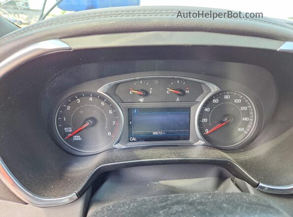 3GNKBHRS0LS629963 2020 CHEVROLET BLAZER Red Вид щитка приладів