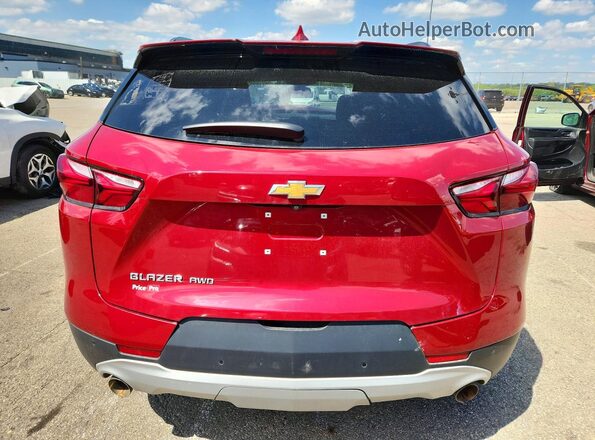 3GNKBHRS0LS629963 2020 CHEVROLET BLAZER Red Вид ззаду