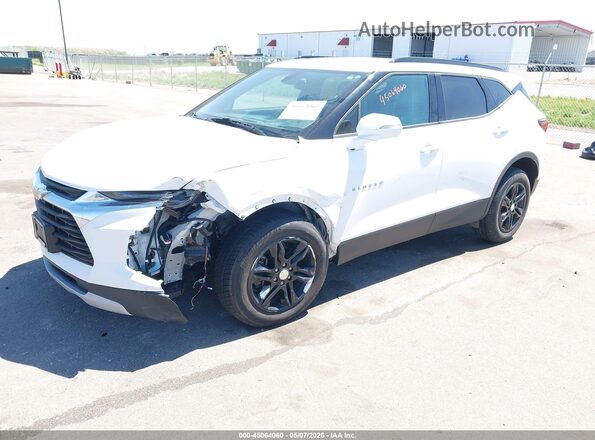 3GNKBHRS0LS671291 2020 CHEVROLET BLAZER White Առջևի ձախ երեք քառորդ տեսարան