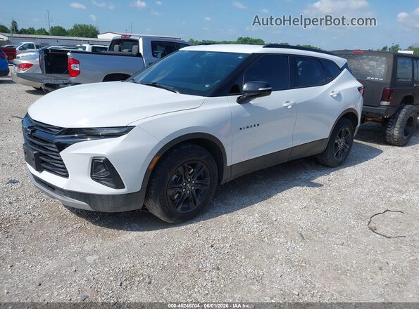 3GNKBHRS1MS548102 2021 CHEVROLET BLAZER White წინა მარცხენა ხედი სამი მეოთხედიდან