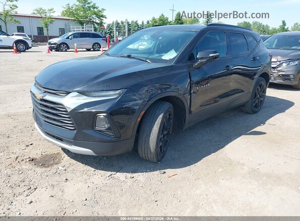 3GNKBHRS3MS539403 2021 CHEVROLET BLAZER Black Առջևի ձախ երեք քառորդ տեսարան