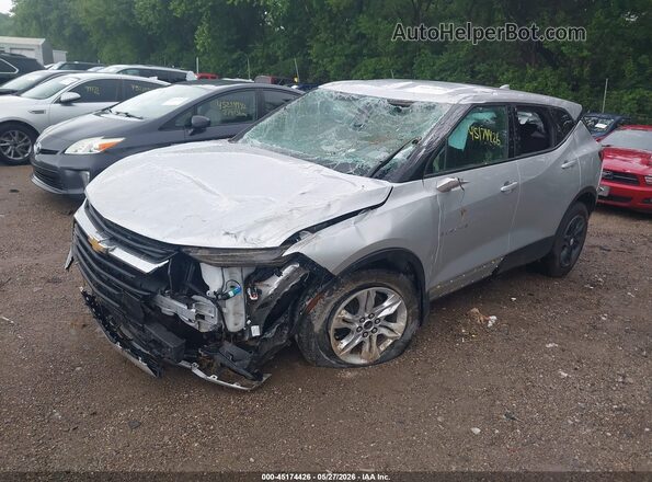 3GNKBHRS6MS578695 2021 CHEVROLET BLAZER Silver Передня ліва чверть