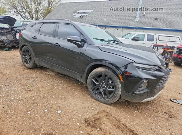 3GNKBJR49NS174025 2022 CHEVROLET BLAZER Черный Передняя правая четверть