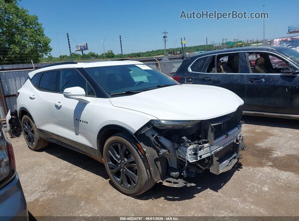 3GNKBJRS6KS696251 2019 CHEVROLET BLAZER Белый Панорамный вид салона 360°