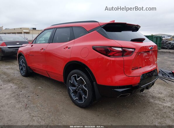 3GNKBKRS1MS520362 2021 CHEVROLET BLAZER Red Հետևի ձախ